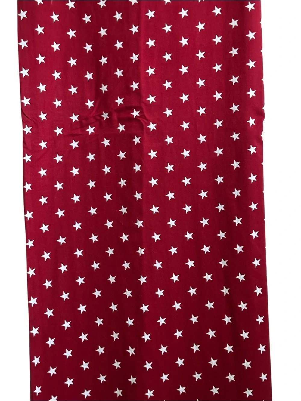 Pottery Barn Kids Red Curtain Panels with White Stars